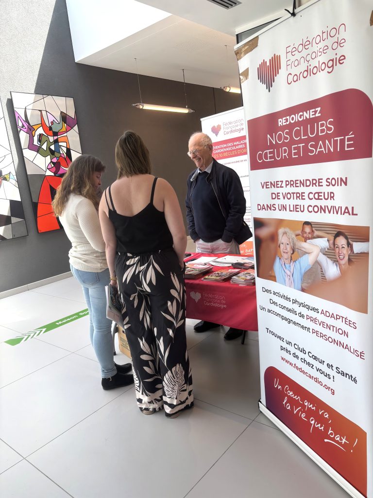 Présentation Association Club Cœur Santé Lorraine lors de la journée de dépistage de l'hypertension artérielle