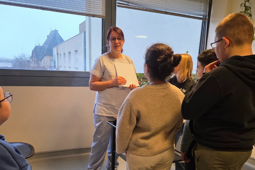 Visite école René Haby à la Clinique Jeanne d'Arc